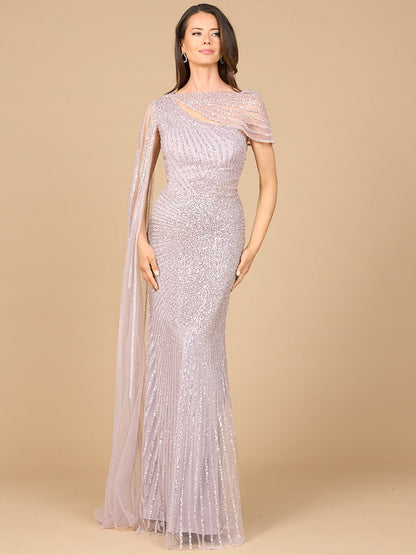 One Shoulder Fitted Gown